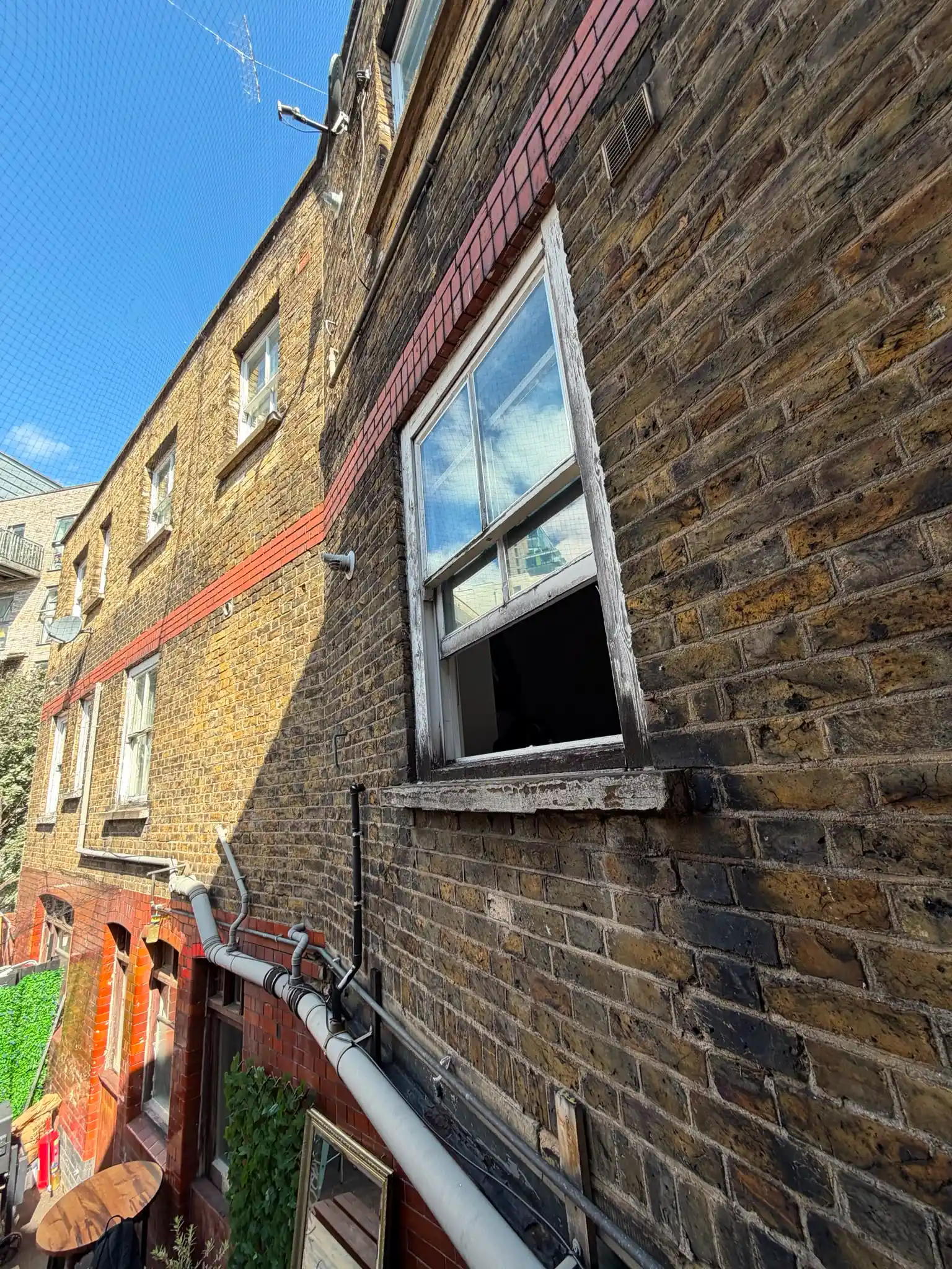 Before sash window install, Brick Lane